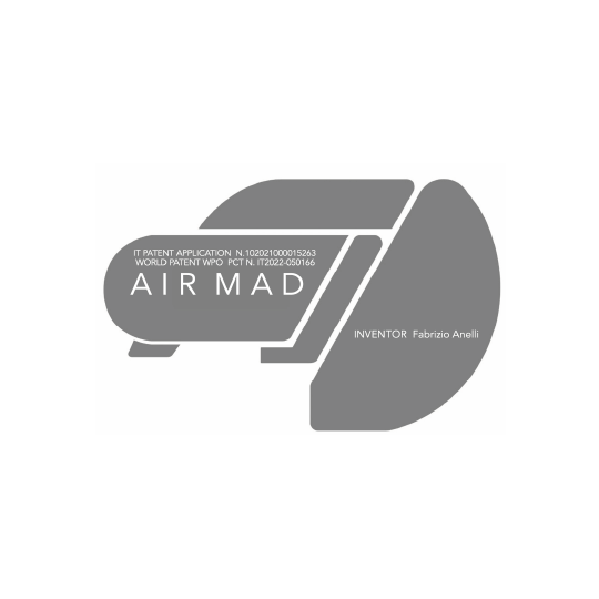 Air MAD logo bianco e nero - Teor