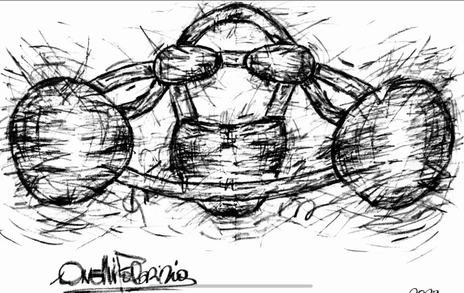 Disegno Ortodontico bianco e nero Fabrizio Anelli