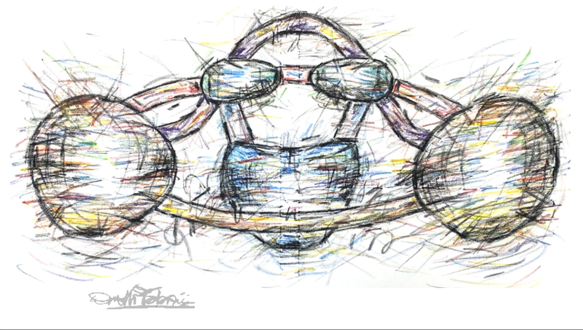 Disegno Ortodontico colorato Fabrizio Anelli