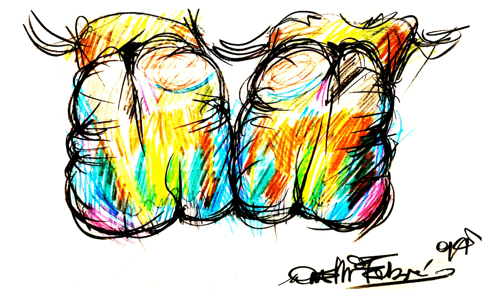 Disegno Ortodontico colorato Fabrizio Anelli