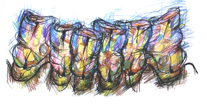 Disegno Ortodontico colorato Fabrizio Anelli